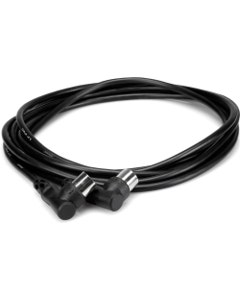 Hosa MID303RR Right Angle MIDI Cable Right Angle 5pin DIN to Same 3'