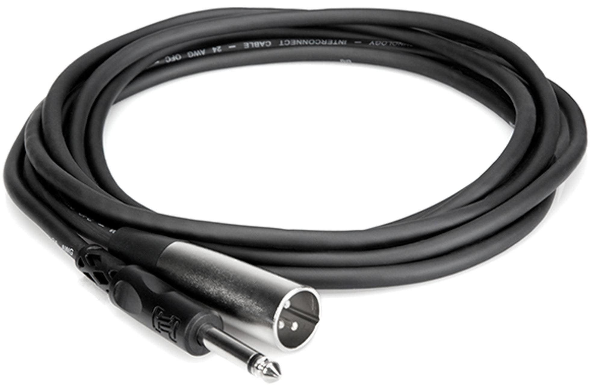 Hosa PXM-115 Unbalanced Interconnect Cable 1/4" TS to XLR3M 15 Foot