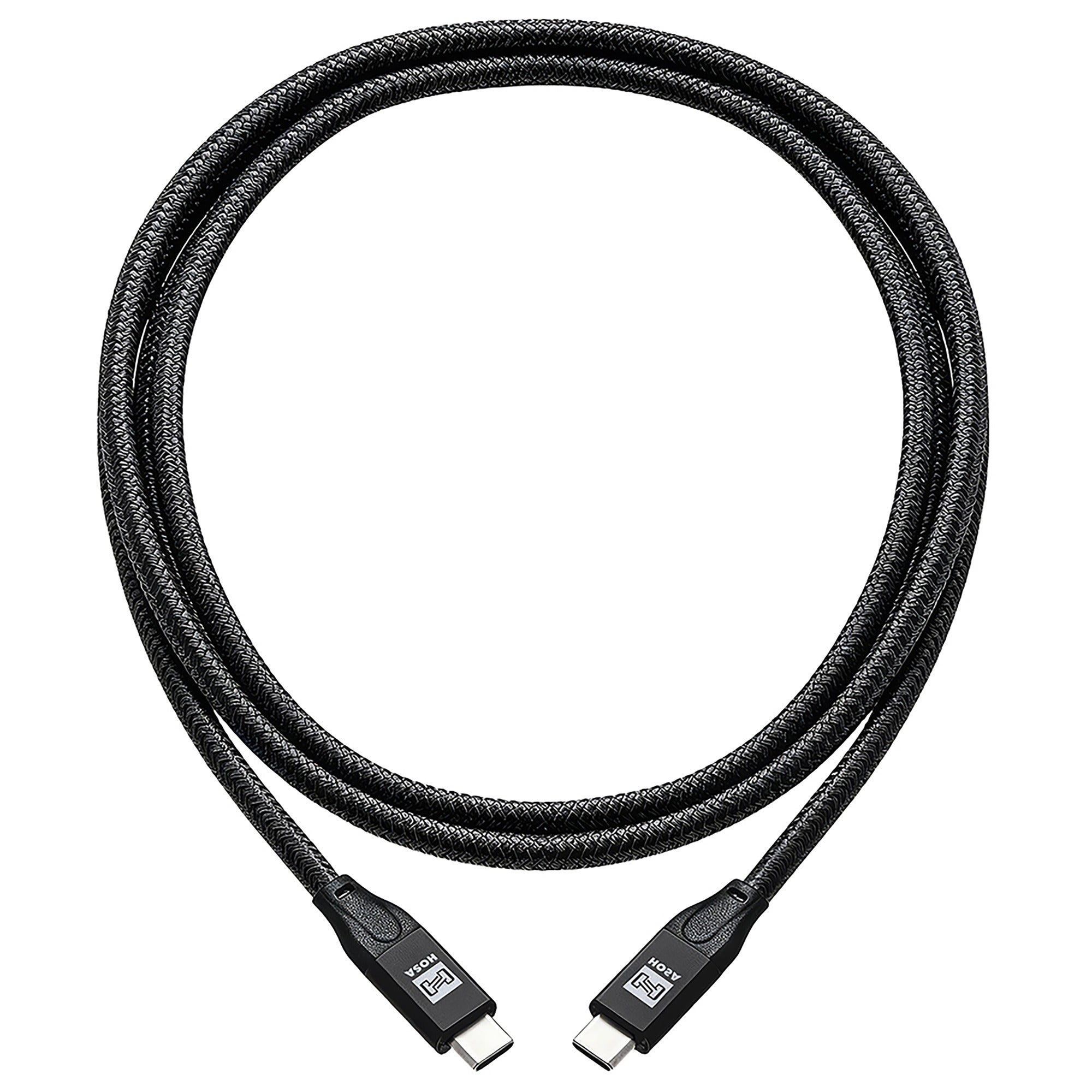 Hosa USB-406CC-BK USB 4 CABLE Type C-to-C 2 Meters Black