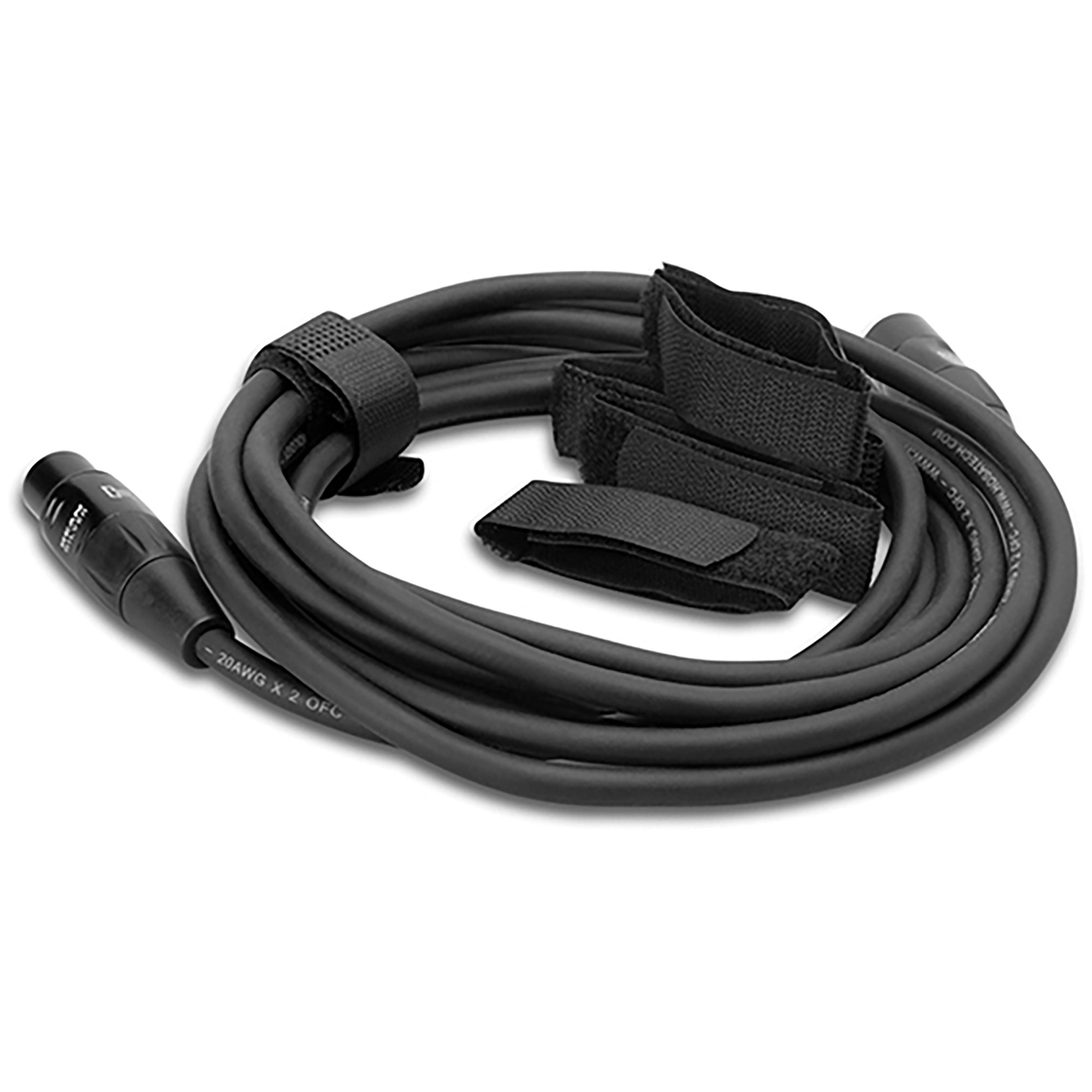 Hosa WTI148G Velcro Organizer Black Center pass Gap 0.75" x 8"