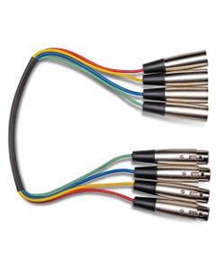 Hosa XLR-401.5 XLR3M to XLR3F Snake 1.5ft