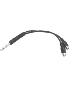 Hosa YPR103 Y Cable 1/4 Inch TS to Dual RCA Female