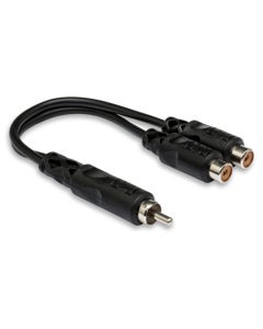 Hosa YRA104 Y Cable RCA to Dual RCA Female