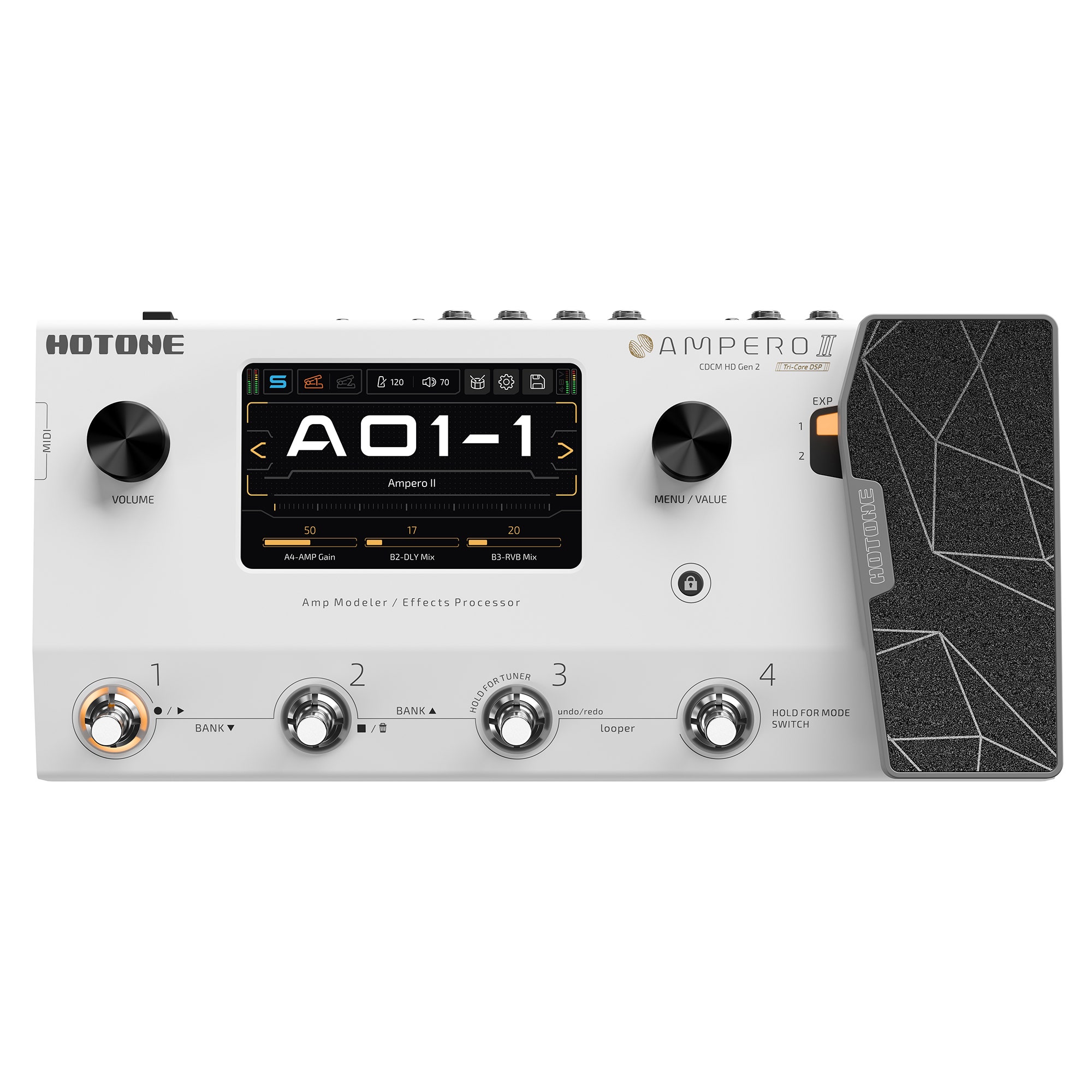 HOTONE AMPERO Amp Modeler 本体 Hotone Ampero II Amp Modeler and Effects Processor