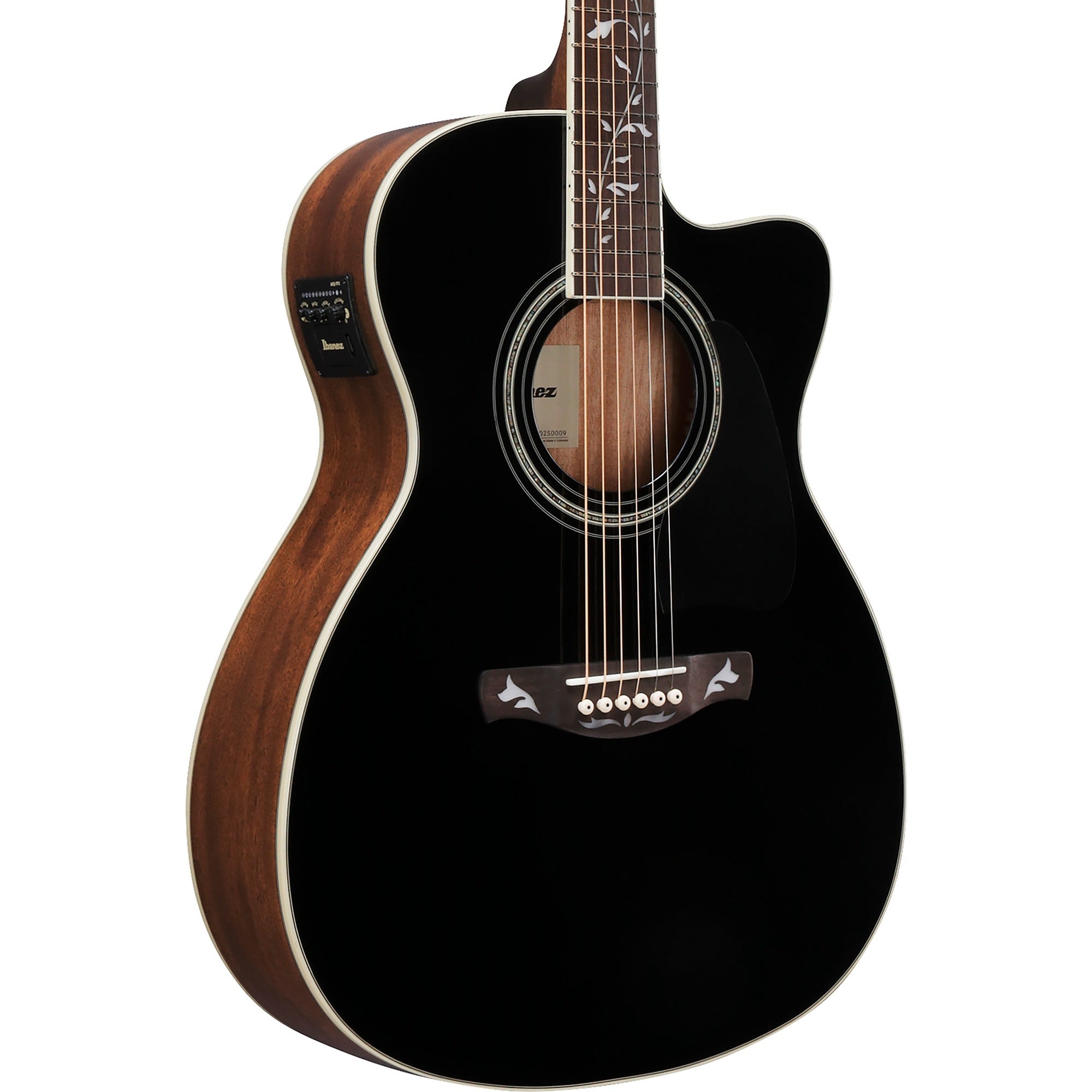 Ibanez Artwood AC391CE Acoustic Electric Guitar Black and Natural