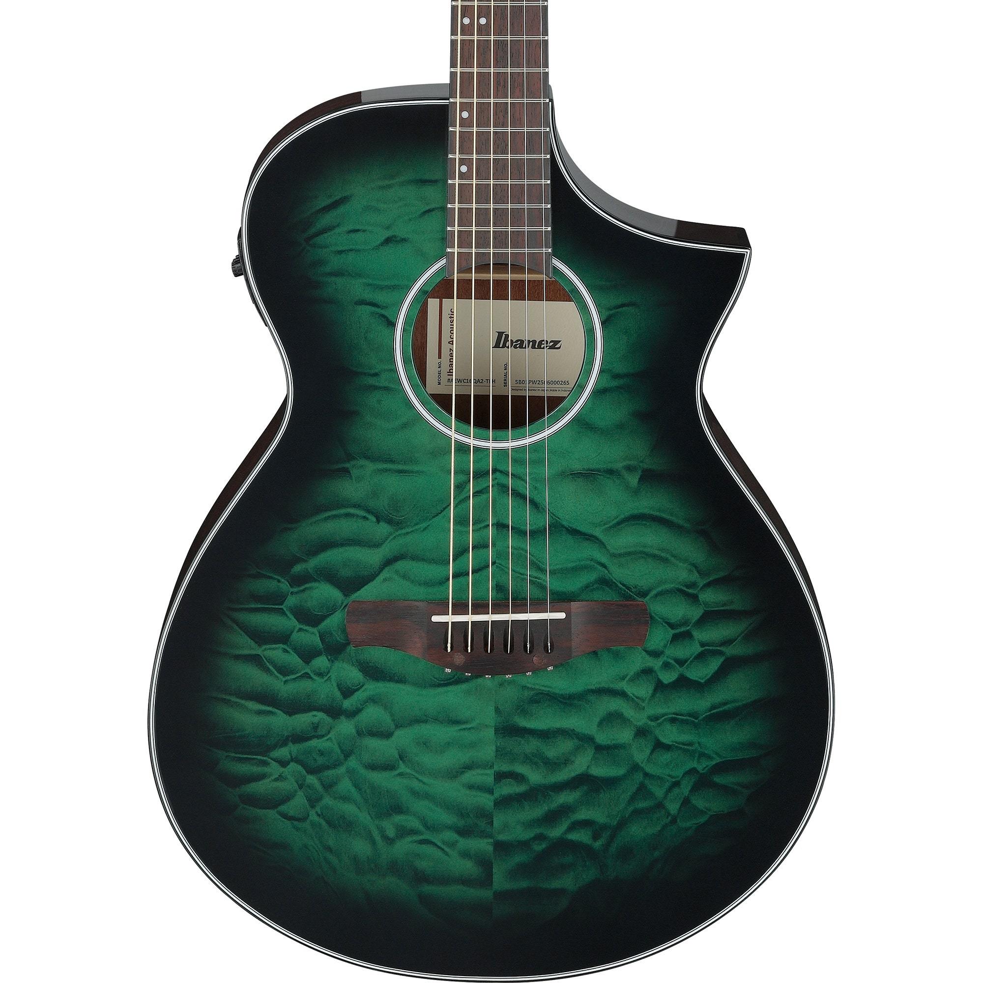 Ibanez AEWC16QA Acoustic Electric Guitar High Gloss