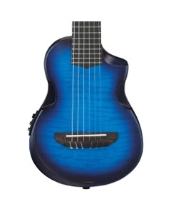Ibanez AUP10FMNE Tenor Ukulele Trans Blue Sunburst