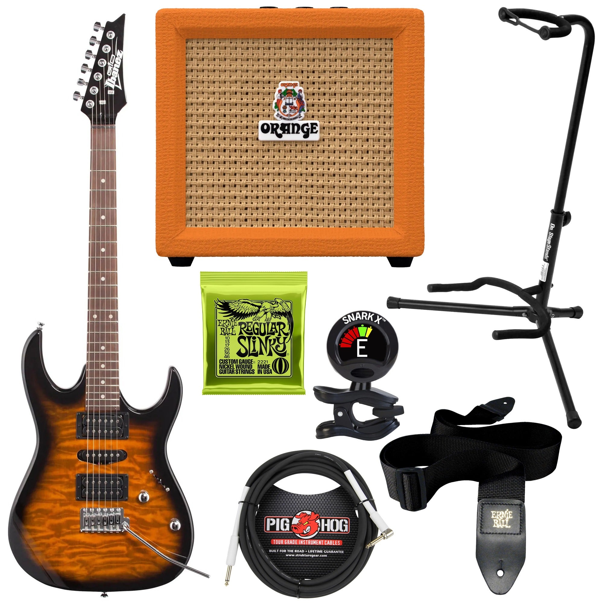 Ibanez Gio GRX70QA Beginner Guitar Package