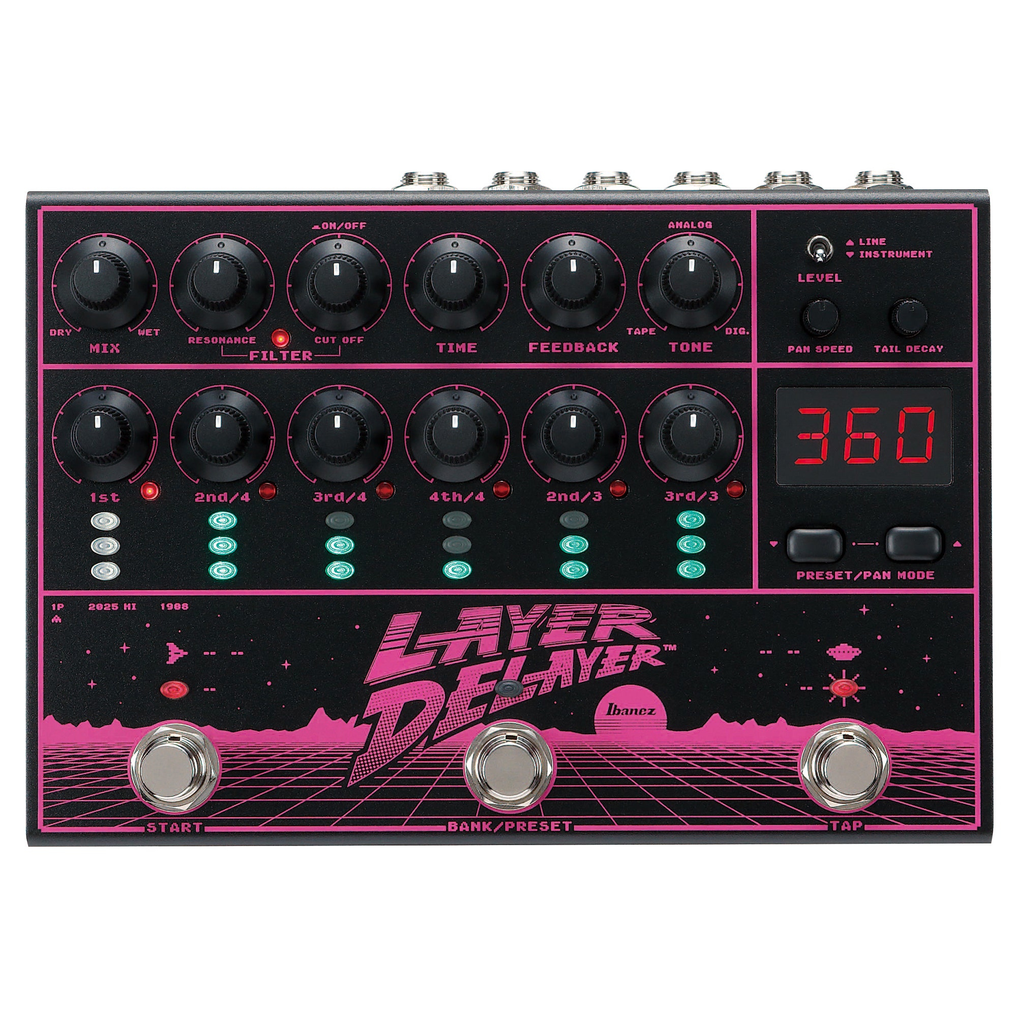 Ibanez Layer Delayer Multi Head Delay Pedal