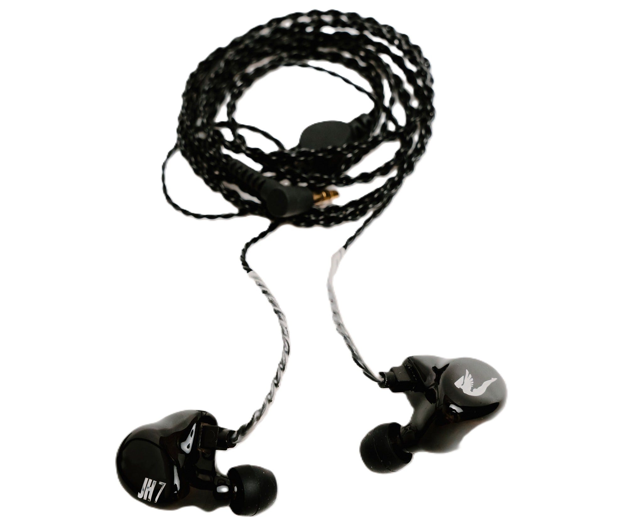 Jerry Harvey Audio JH7 Black Universal IEM In Ear Monitor Earbuds