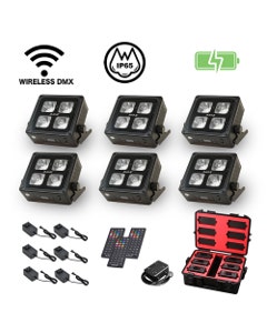 JMAZ MAD PAR 4IP Stage Light 6 Pack