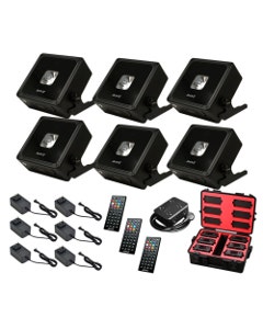 JMAZ MAD PAR BULLS IP Stage Light 6 Pack with Case