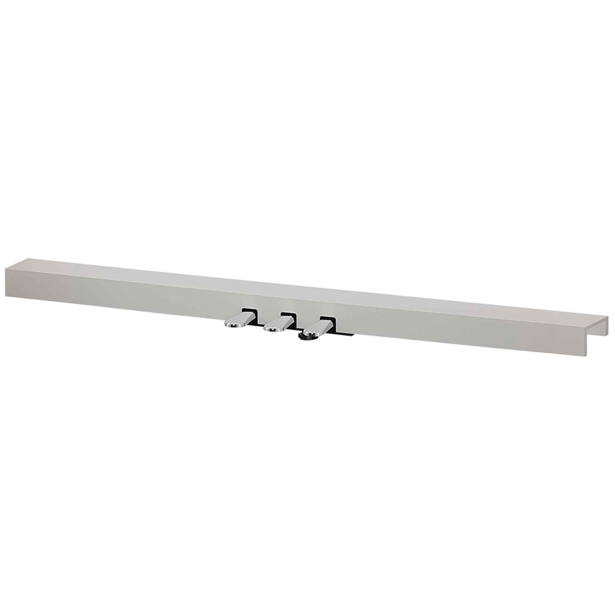 Kawai F351 Triple Pedal Board in Light Gray