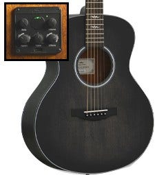 Kepma M2-131ABK Mini Acoustifex Electric Black with Gig Bag