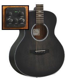 Kepma M2-131ABK Mini Acoustifex Electric Black with Gig Bag