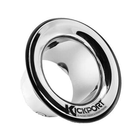 KickPort Sonic Enhancement Bass Drum Port Insert Chrome