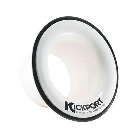 KickPort Sonic Enhancement Bass Drum Port Insert White
