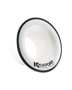 KickPort Sonic Enhancement Bass Drum Port Insert White