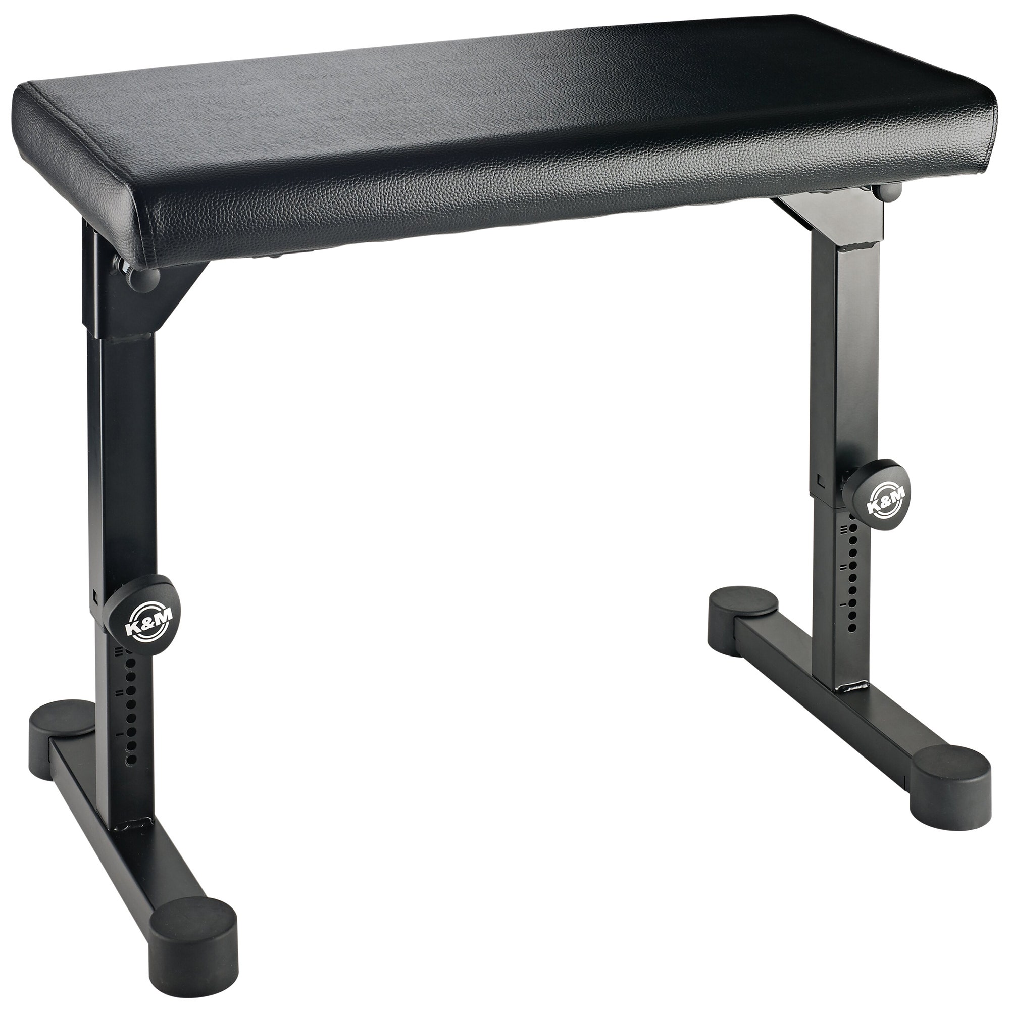 K&M 14087 Compact Height-Adjust Piano Bench Black