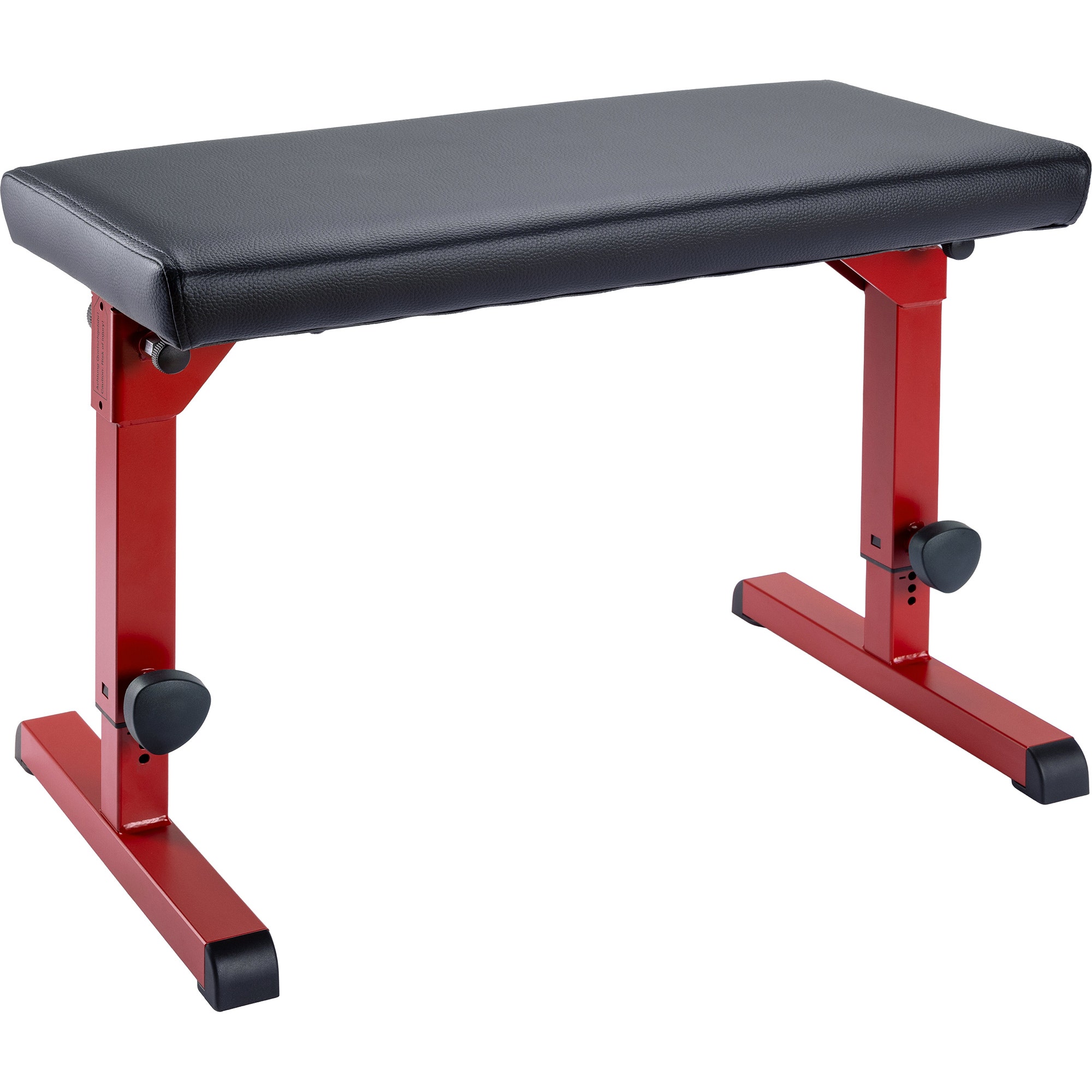 K&M 14087 Compact Height-Adjust Piano Bench Red