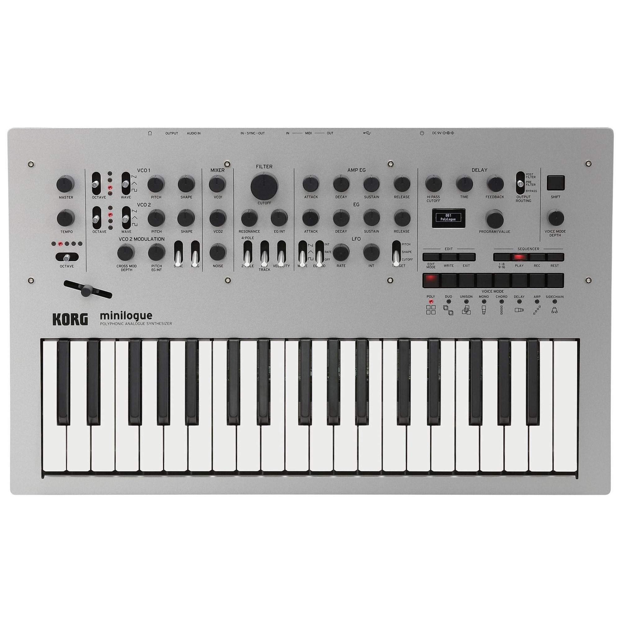 Korg Minilogue 4 Voice Analog Polyphonic Synthesizer with Sequencer