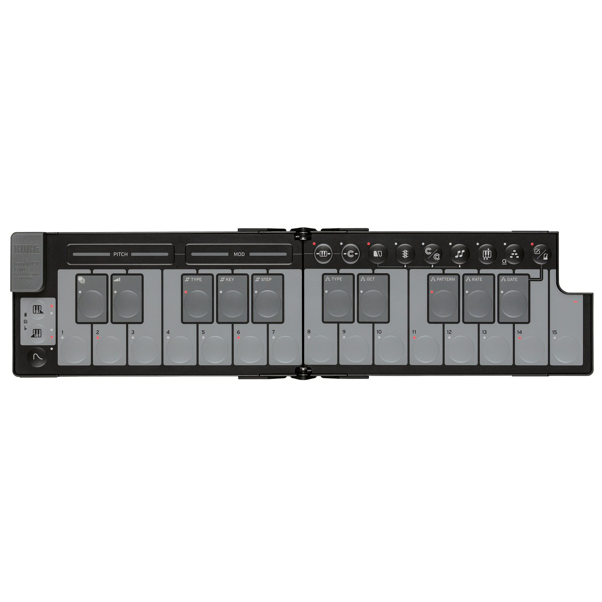 Korg NanokeyFold Foldable MIDI keyboard in Black