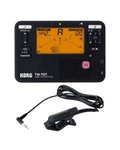 Korg TM-70 Combo Pack TM-70T Tuner Metronome CM-400 Contact Mic