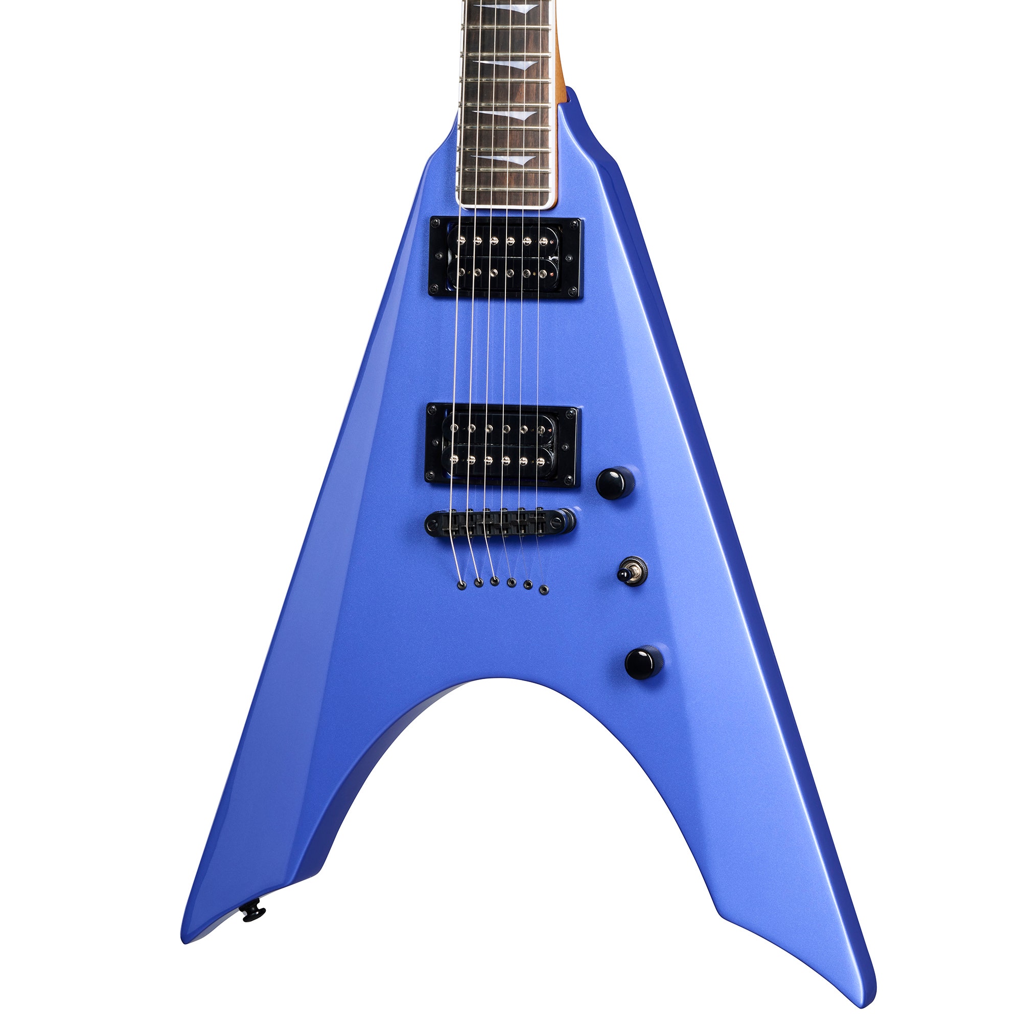 Kramer Nite-V String Thru Body Blue Metallic W/B