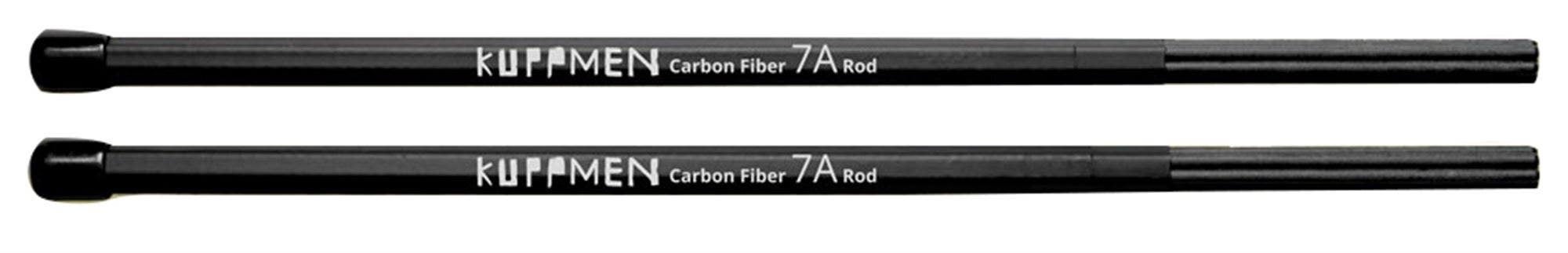 Kuppmen 7A Carbon Fiber Drum Rods Black Pair