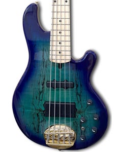 Lakland Skyline 55-02 Deluxe Spalt Top 5-String Bass Guitar Ocean Burst