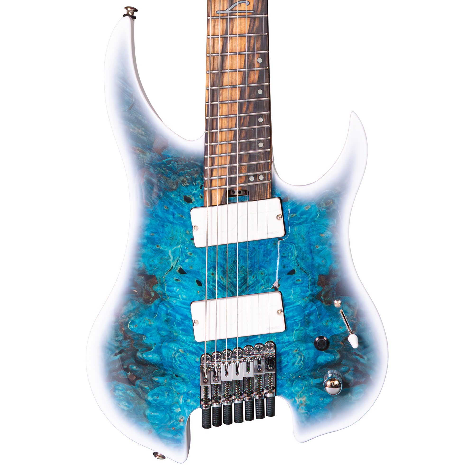 Legator 7弦　エレキギター　EMG搭載　杢目　メタル　アクティブ Legator Ghost 7 Overdrive Multi-Scale Electric Guitar with Gig Bag