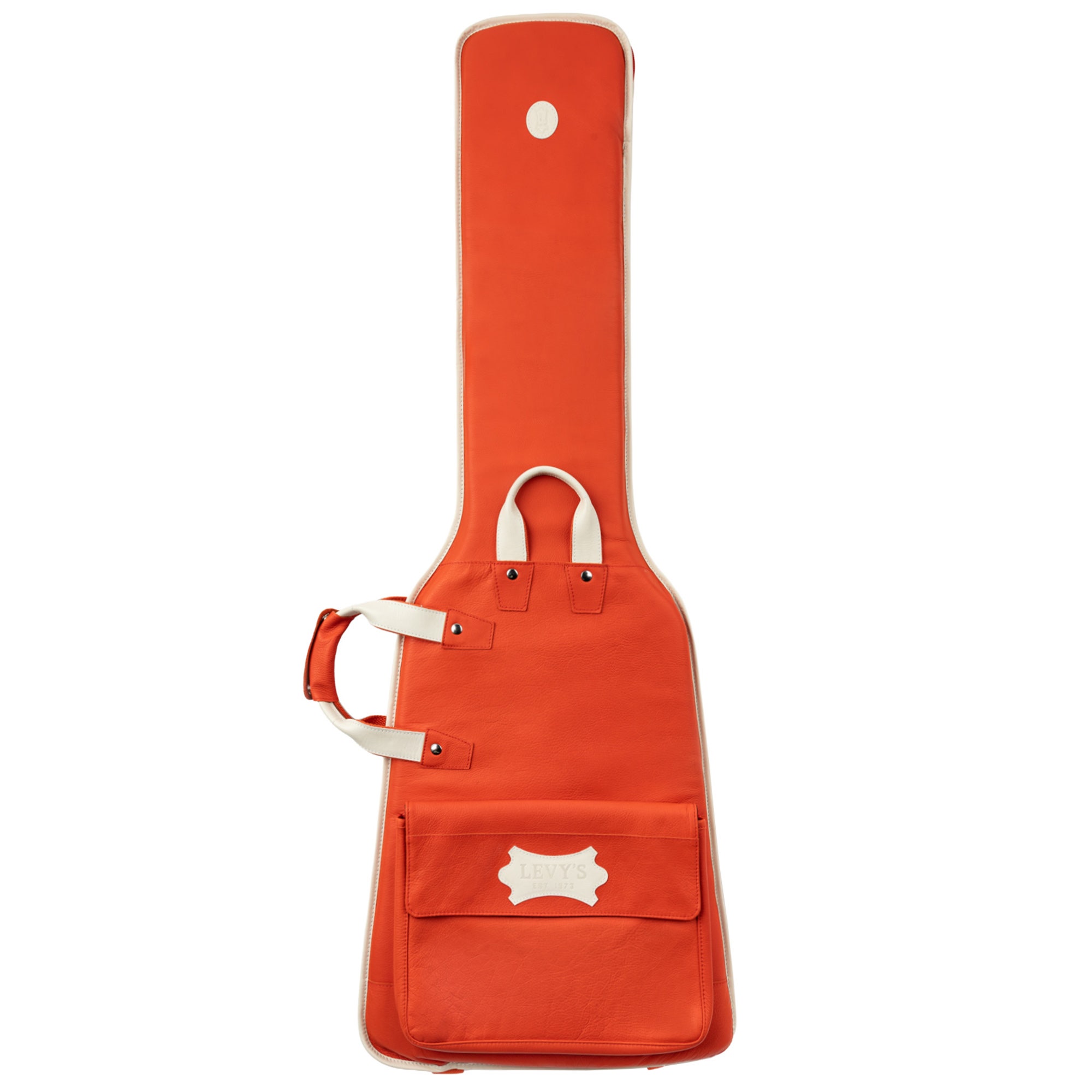 Levys Party Red Leather Bass Guitar Bag