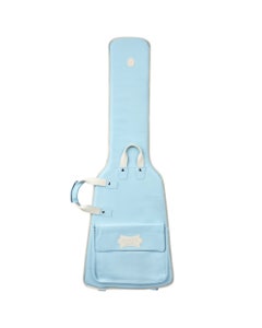 Levys Powder Blue Leather Bass Guitar Bag