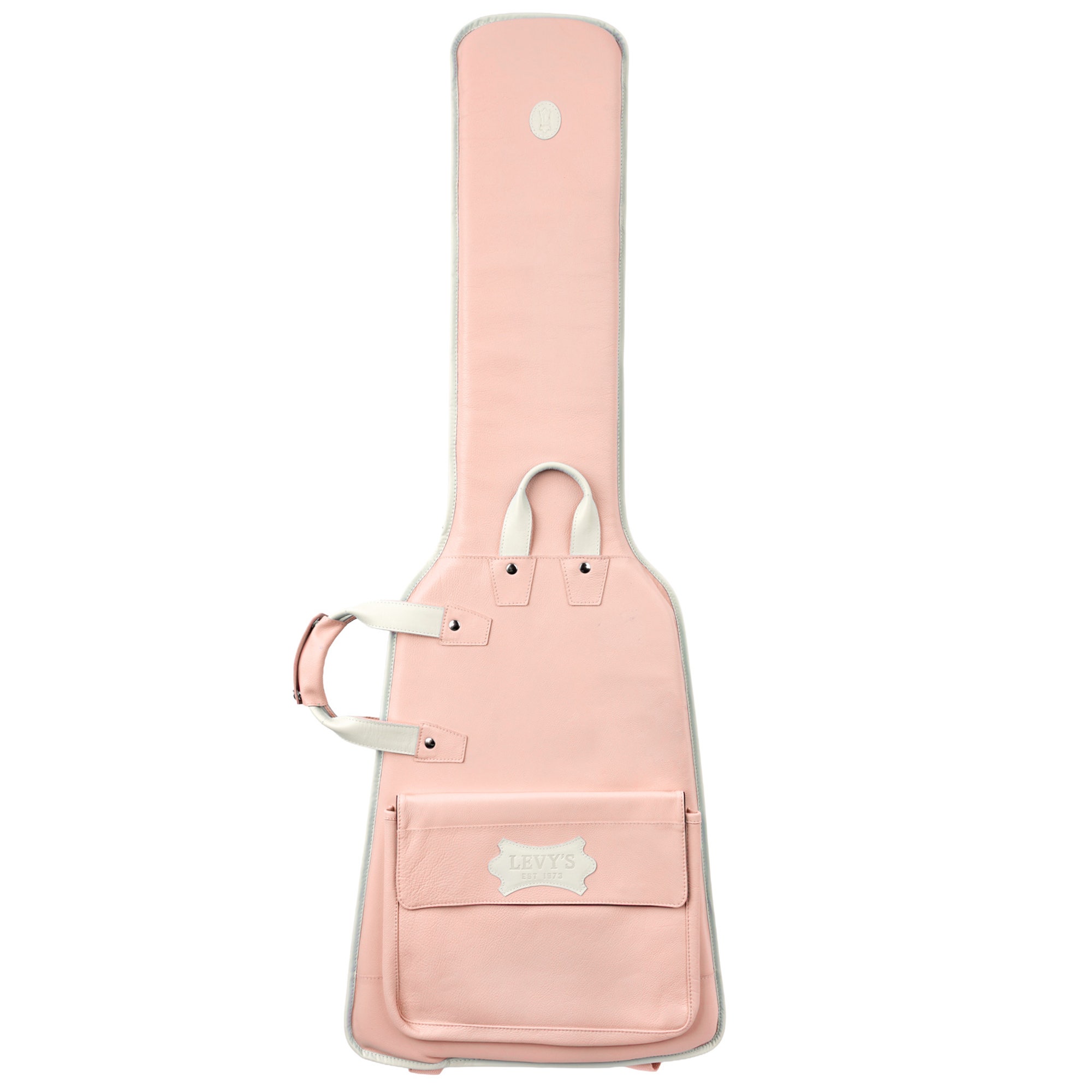 Levys Soft Pink Leather Bass Guitar Bag