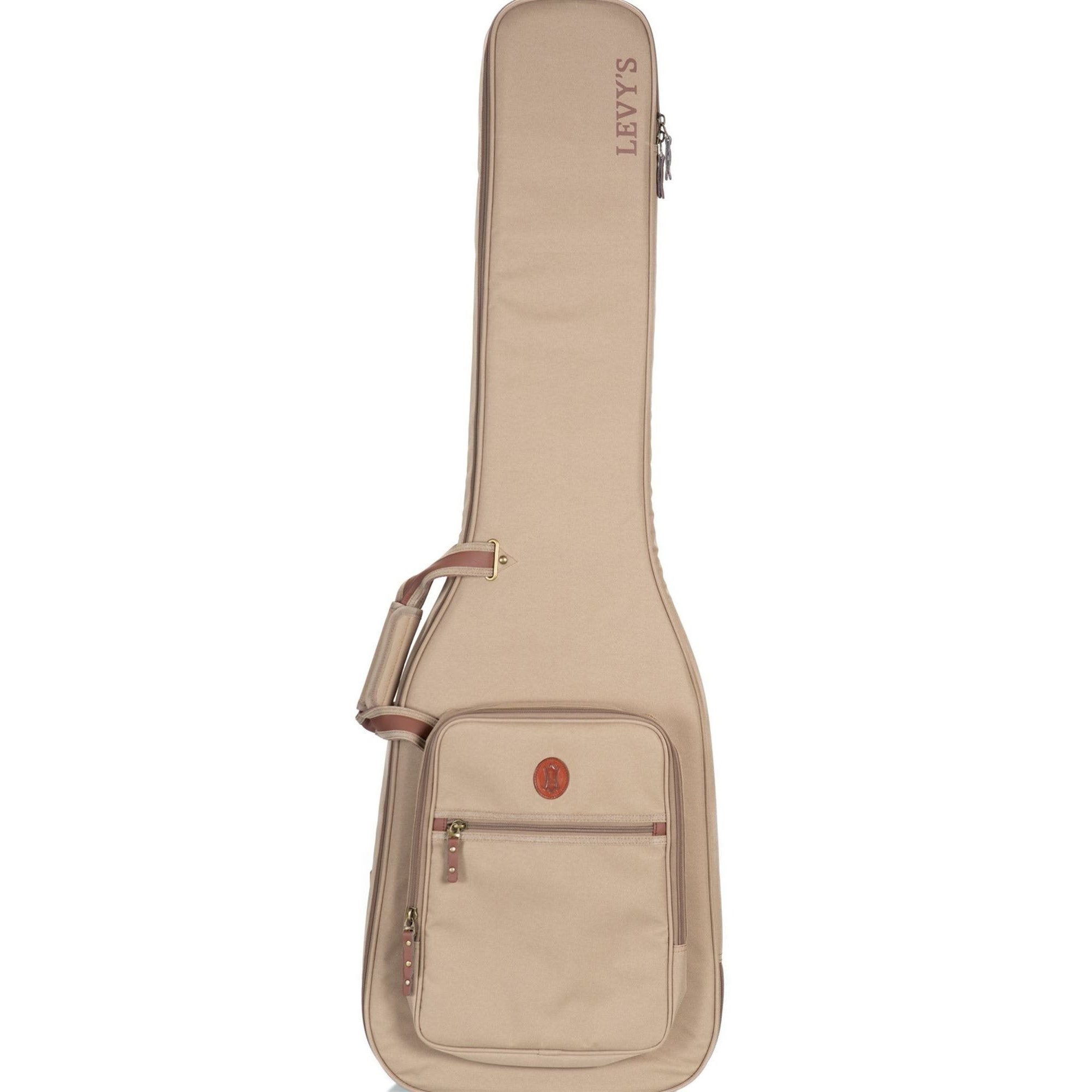 Levys LVYBASSGB200 Deluxe Bass Gig Bag Tan