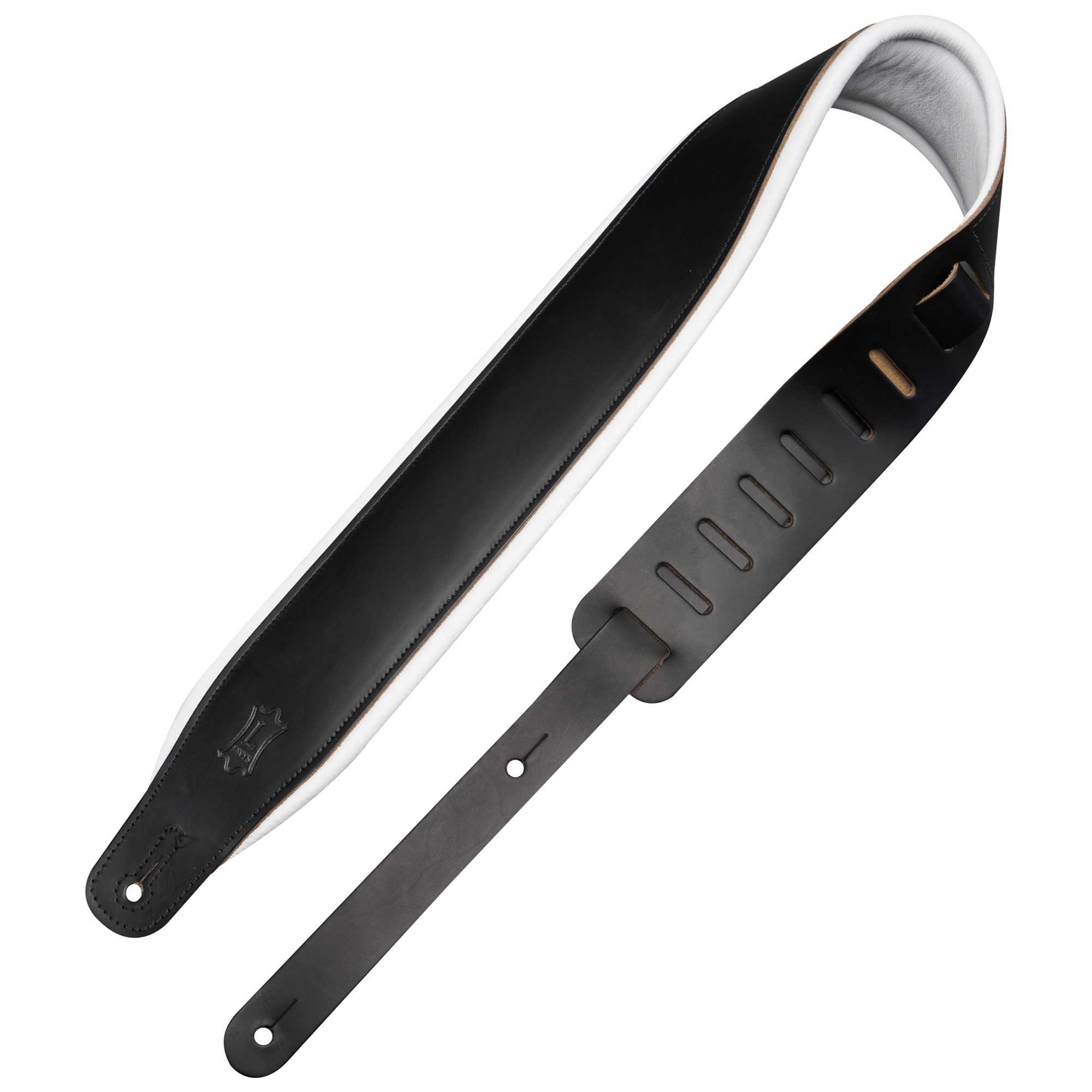 Levys M26PD Amped Series Leather Strap Tuxedo