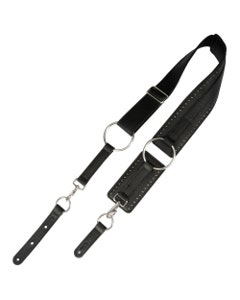 Levys Baldric Leather Guitar Strap Black
