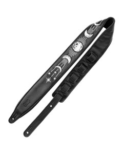 Levys Night Life Series Leather Strap Black Moon