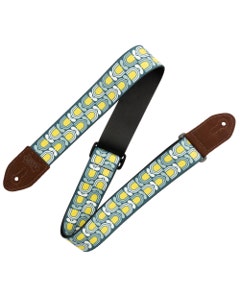 Levys Mid Century Modern Guitar Strap Tulips