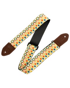 Levys Mid Century Modern Guitar Strap MCM Bubbles