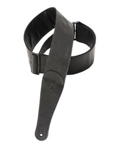 Levys M7GG3BLK 3 Inch Garment Leather Guitar Strap Black