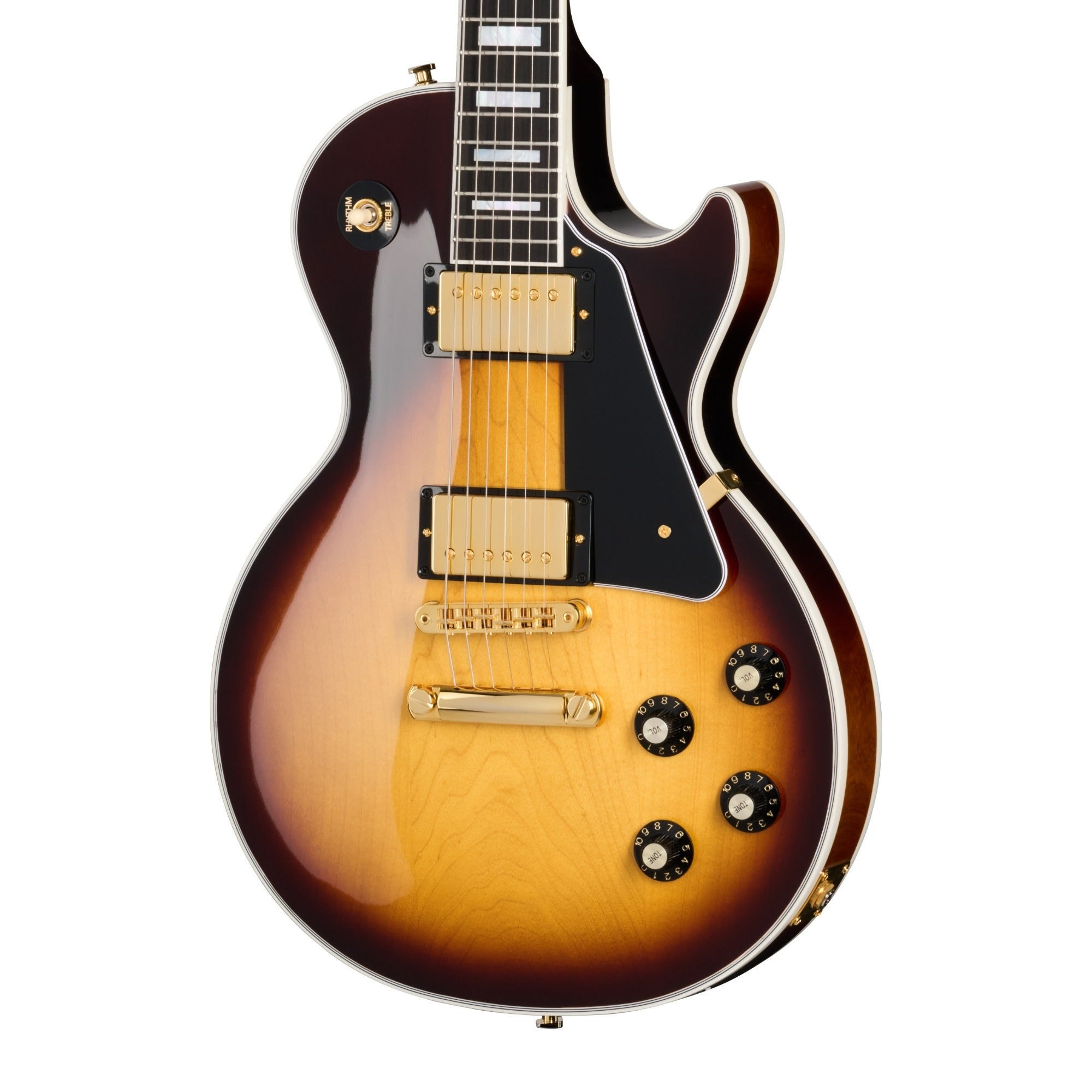 Gibson USA Les Paul Custom 70s Guitar Tobacco Burst with Case