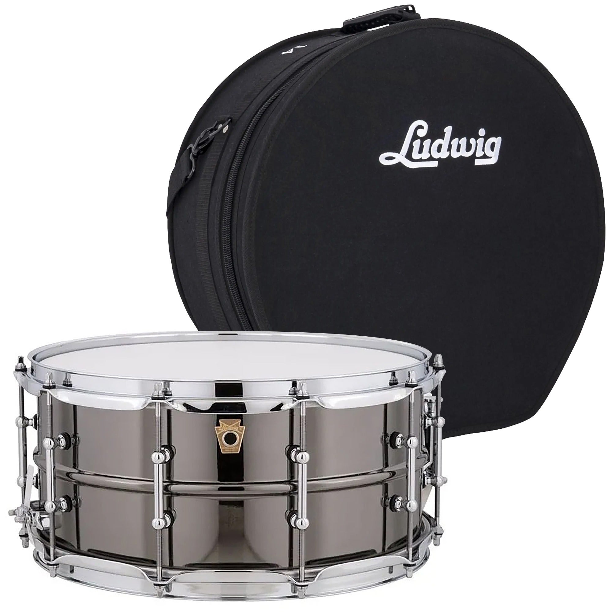 Ludwig LB417T Black Beauty 6.5x14 Snare with Bag