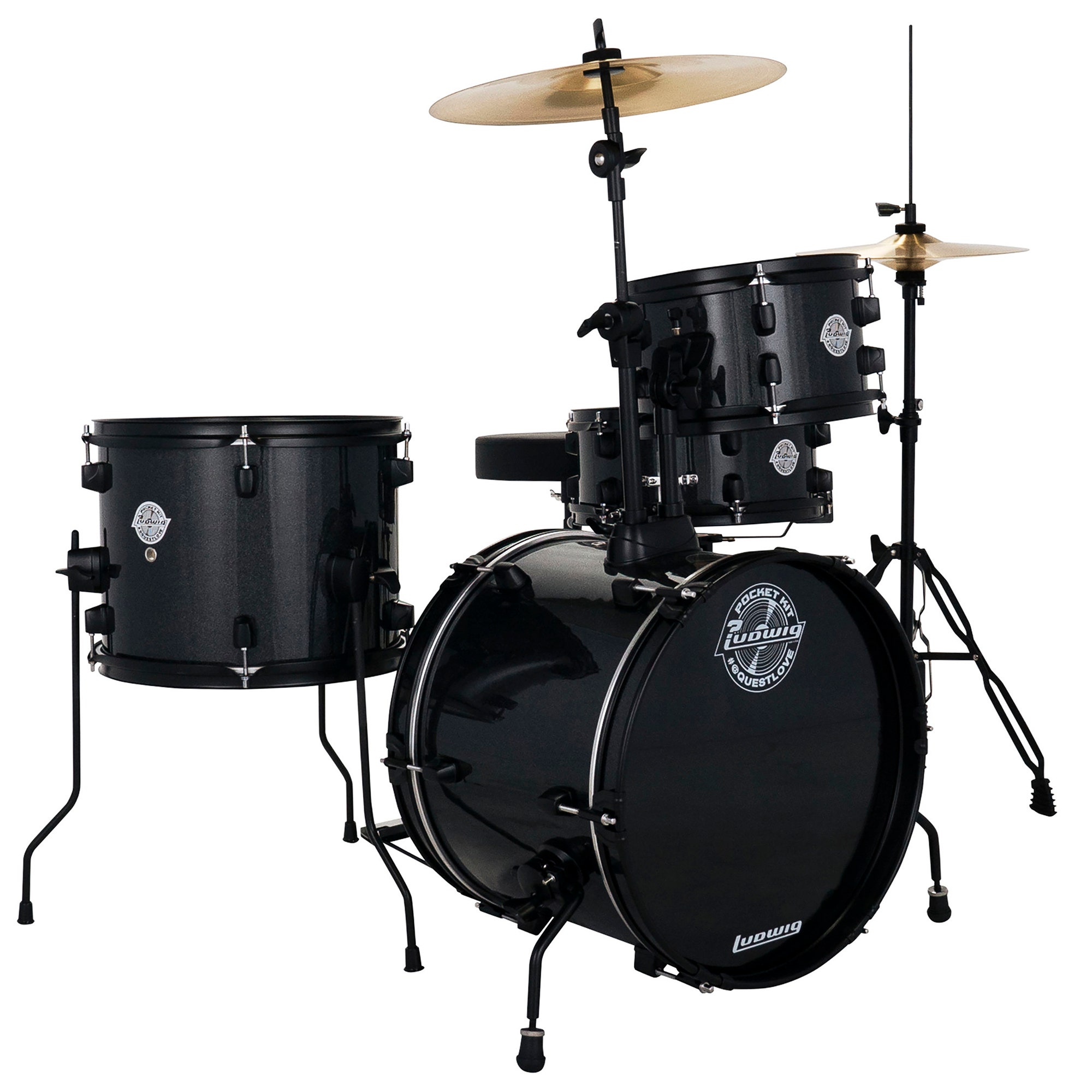 Ludwig LC178 Pocket Complete 4-Piece Drum Set