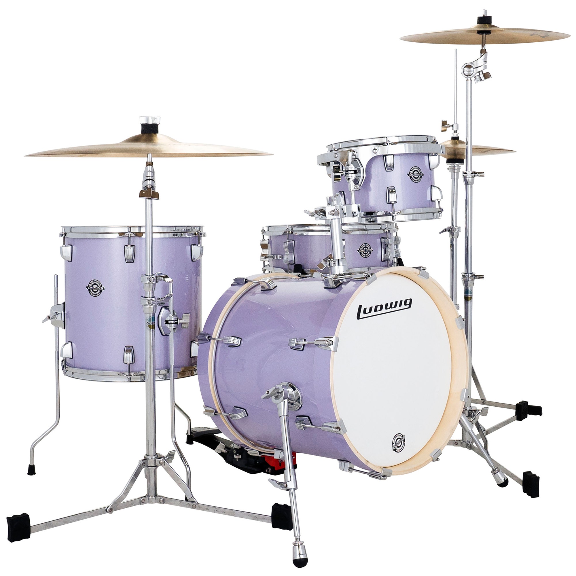Ludwig Breakbeats 4-Piece Shell Kit Lilac Sparkle