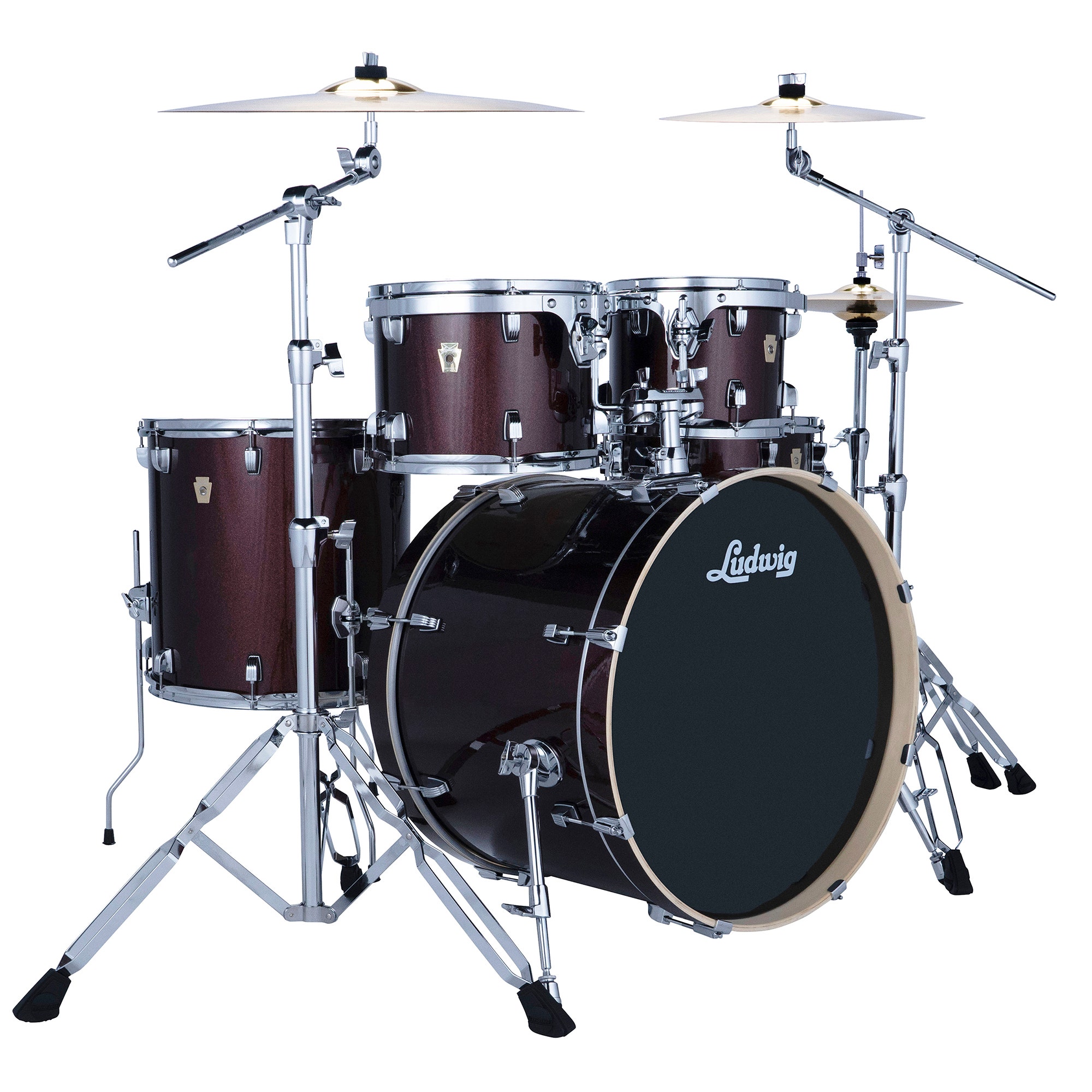 Ludwig Evolution 5-Piece Drum Set with Hardware and 101 Cymbals