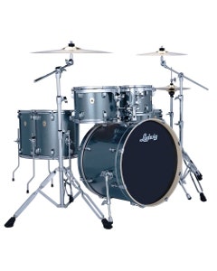 Ludwig Evolution 6-Piece Drum Set with Hardware and 101 Cymbals Atlantic Sparkle