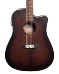 Luna Art Vintage Dreadnought 12-String Acoustic Electric Guitar