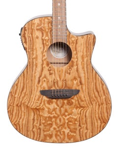 Luna Gypsy Quilt Top Acoustic Electric Guitar
