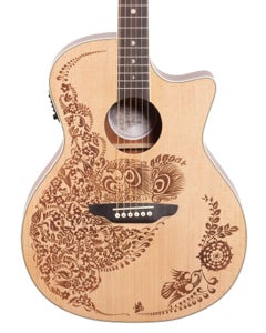 Luna Henna Oasis Acoustic Electric Guitar